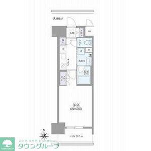 OKBアヴェニール菊井町(1K/12階)の間取り写真