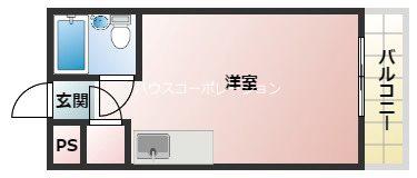 メゾンドアトラー(ワンルーム/3階)の間取り写真