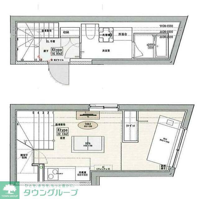 VERITAS EIFUKUCHO(1DK/3階)の間取り写真