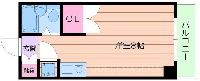 東明マンション江坂(ワンルーム/5階)の間取り写真