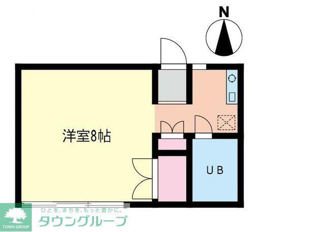 拓殖ハイツ(1K/1階)の間取り写真