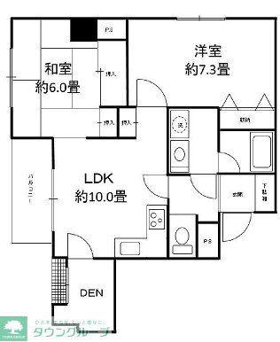 HARU菊名I(2SLDK/5階)の間取り写真