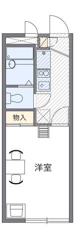 レオパレスコスモテン(1K/1階)の間取り写真
