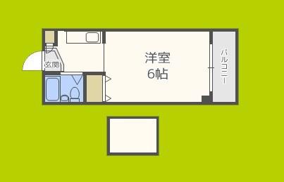 ハイムアーキテクト(1K/6階)の間取り写真