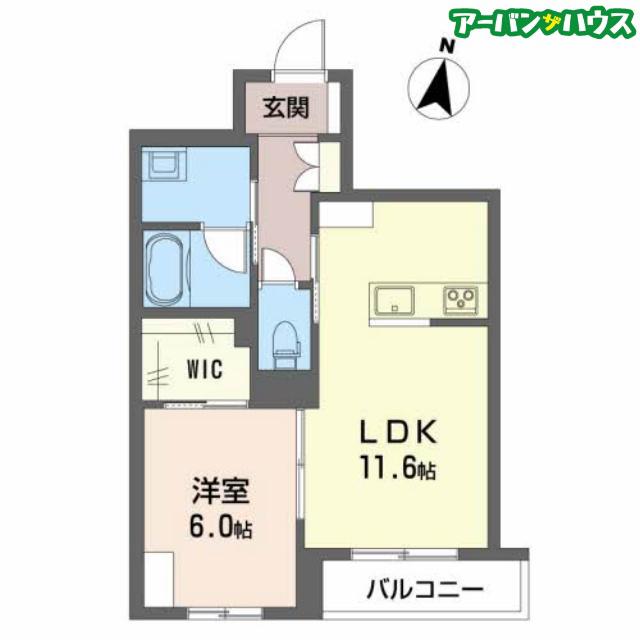 ヴィラシャテーニュ(1LDK/3階)の間取り写真