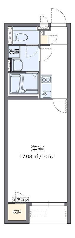クレイノユートピア(1K/1階)の間取り写真