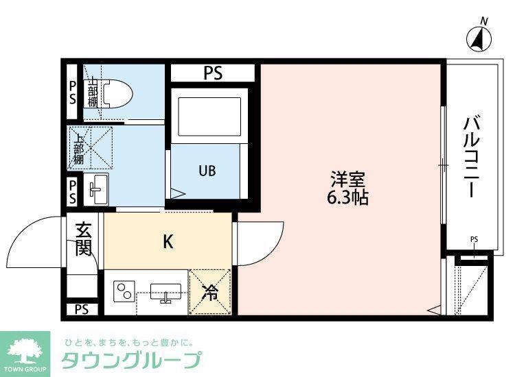 ROBOT HOME 薬園台(1K/3階)の間取り写真