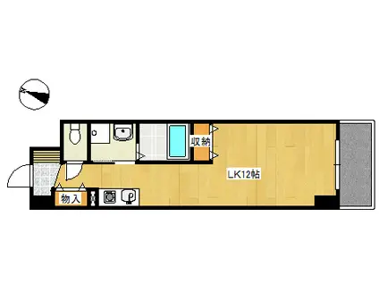 FSビル(ワンルーム/3階)の間取り写真