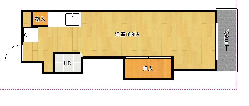 アビタ上賀茂(1K/3階)の間取り写真