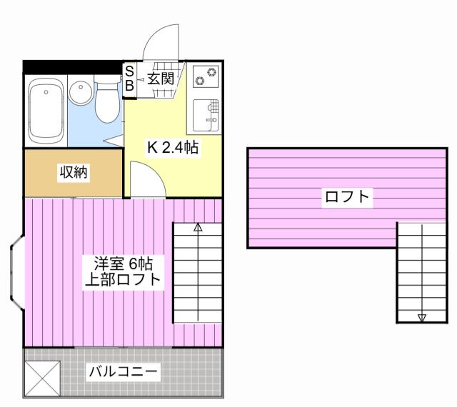 ガーデンコート早出(1K/1階)の間取り写真