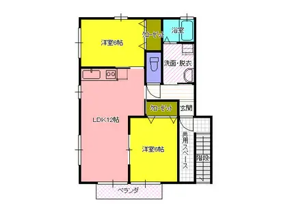 S-フラットチェルシー(2LDK/1階)の間取り写真