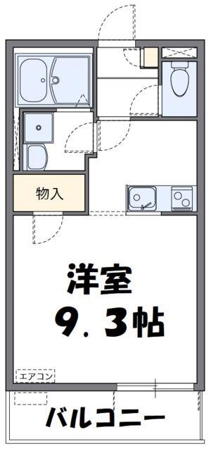 レオネクストグリーンウッド(1K/3階)の間取り写真