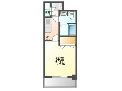 ILL HOUSE 3(1K/6階)の間取り写真
