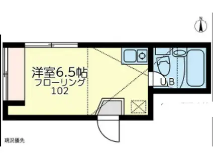 ネオステージ浅田(ワンルーム/1階)の間取り写真