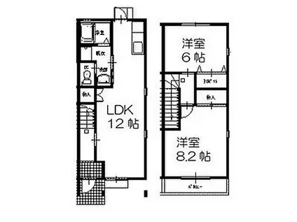 スペランツァ(2LDK/1階)の間取り写真