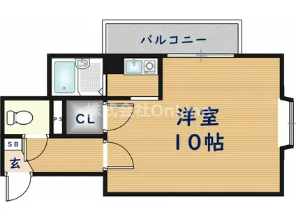 ブランドールKS(ワンルーム/5階)の間取り写真