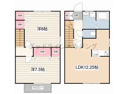 コンフォート大島II(2LDK/1階)の間取り写真