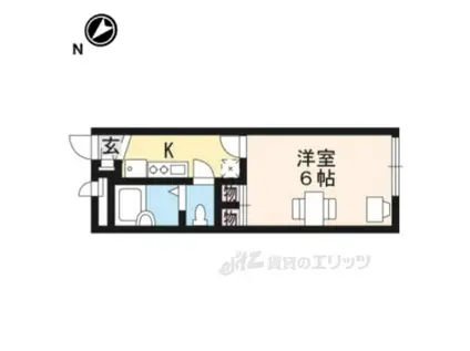 レオパレスエルヴェールⅢ(1K/2階)の間取り写真