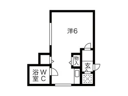 メゾンイマイ(ワンルーム/3階)の間取り写真