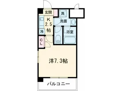 ESPOIR ONJI(1K/5階)の間取り写真