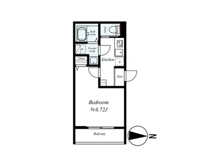 GRADUS上溝4(1K/3階)の間取り写真