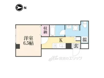 サイト烏丸三条町(1K/5階)の間取り写真