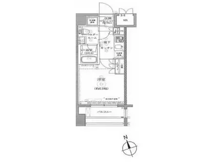 BRIZZ品川大井DUE(1K/2階)の間取り写真