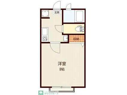 TY東松山(1K/1階)の間取り写真