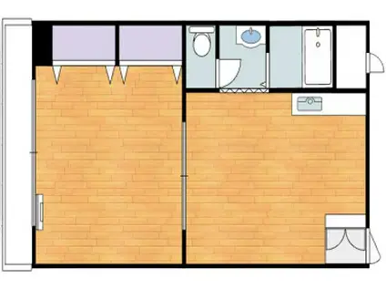 第5コーポリベラ(1LDK/3階)の間取り写真