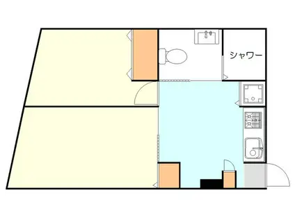 ファミリアマンション(2DK/6階)の間取り写真