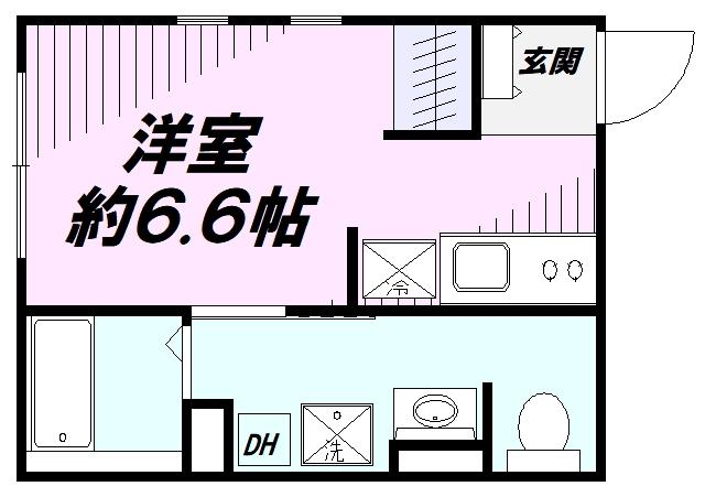 CASA PIAZZA TACHIKAWA(ワンルーム/3階)の間取り写真
