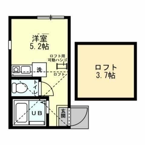 ユナイト南太田レディマーガレット(ワンルーム/1階)の間取り写真