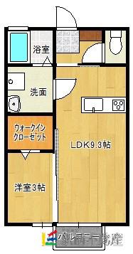 マ・メゾン A棟(1LDK/1階)の間取り写真