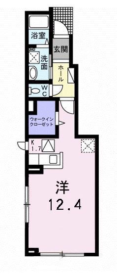 プリメーラIII(1K/1階)の間取り写真