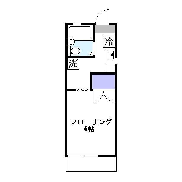 グランシャリオ(1K/2階)の間取り写真