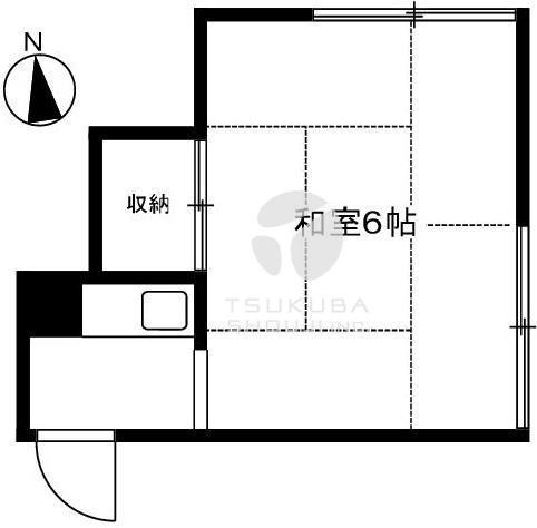 大野アパート(1K/1階)の間取り写真