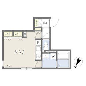 WELLCOURT NAKAMURA‐KOUEN(ワンルーム/2階)の間取り写真