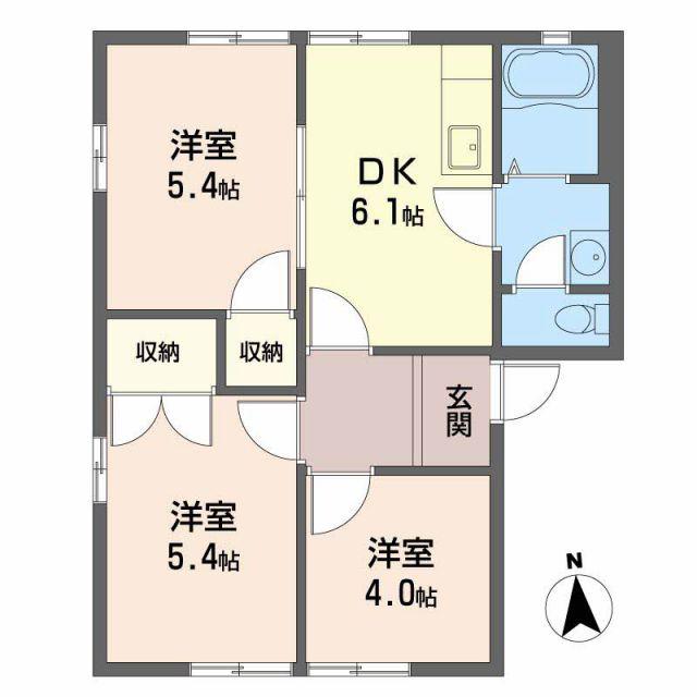 JR紀勢本線 海南駅 徒歩19分 2階建 築31年(3DK/1階)の間取り写真