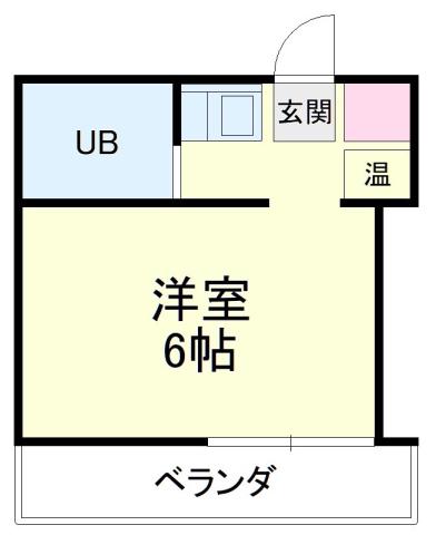 クリエイトビル(ワンルーム/3階)の間取り写真