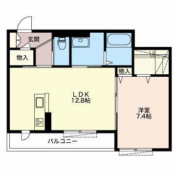 メゾン・グレイス(1LDK/1階)の間取り写真