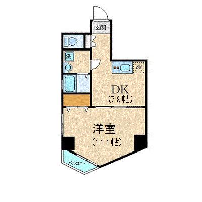アーバイル東京NEST(1LDK/6階)の間取り写真