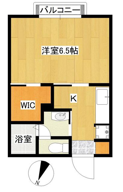 プティ・シャトー東川口(1K/2階)の間取り写真