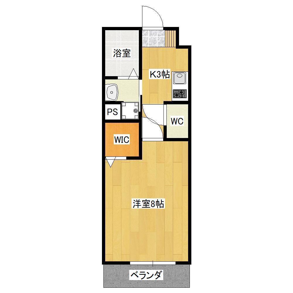 ALTERNA(1K/1階)の間取り写真