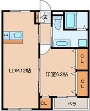 レジェンドその(1LDK/1階)の間取り写真