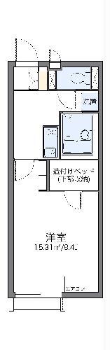 レオネクストSAIRIN十四(1K/1階)の間取り写真