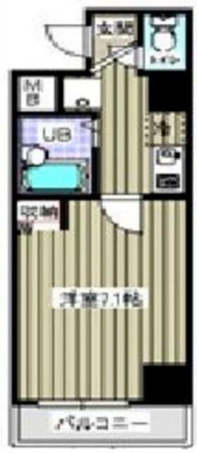 プライムアーバン住吉(1K/3階)の間取り写真