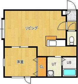 プレシャス15番館(1LDK/2階)の間取り写真