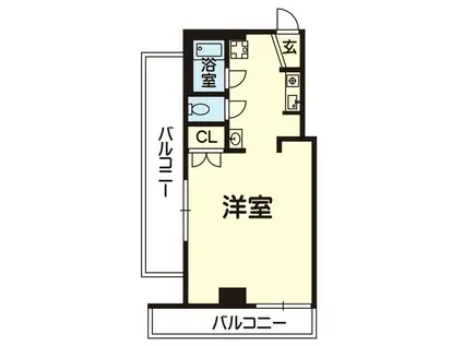 フォルム細工町 701号(ワンルーム/7階)の間取り写真