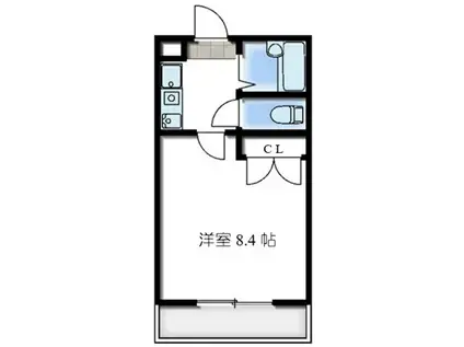 JOIE (1K/1階)の間取り写真
