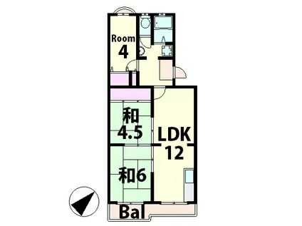 ヴィラ瑞穂(3LDK/1階)の間取り写真